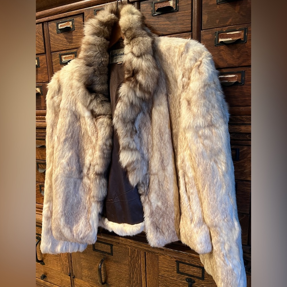 Vintage 80s Rabbit Fur Jacket - Picture 11 of 11